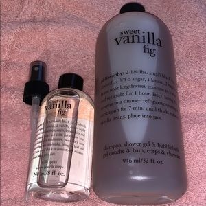 Philosophy sweet fig body wash + body spritz